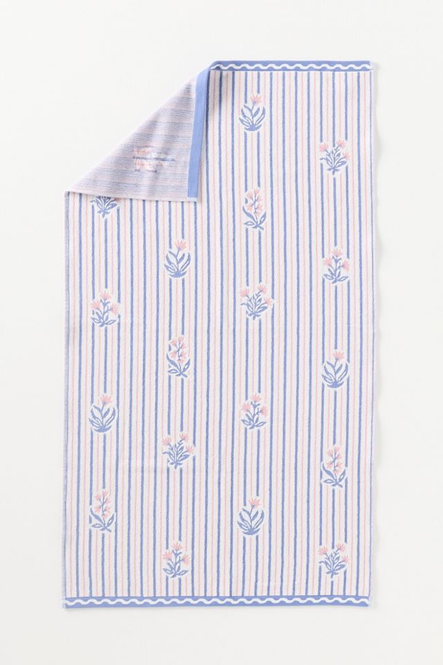 Tess Baumwoll-Gewebte Blumen-Handtuchkollektion #2
