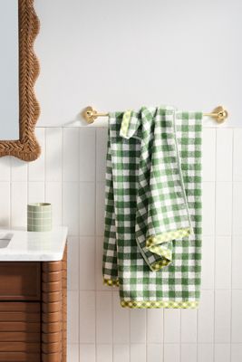 Gingham Cotton Woven Towel Collection