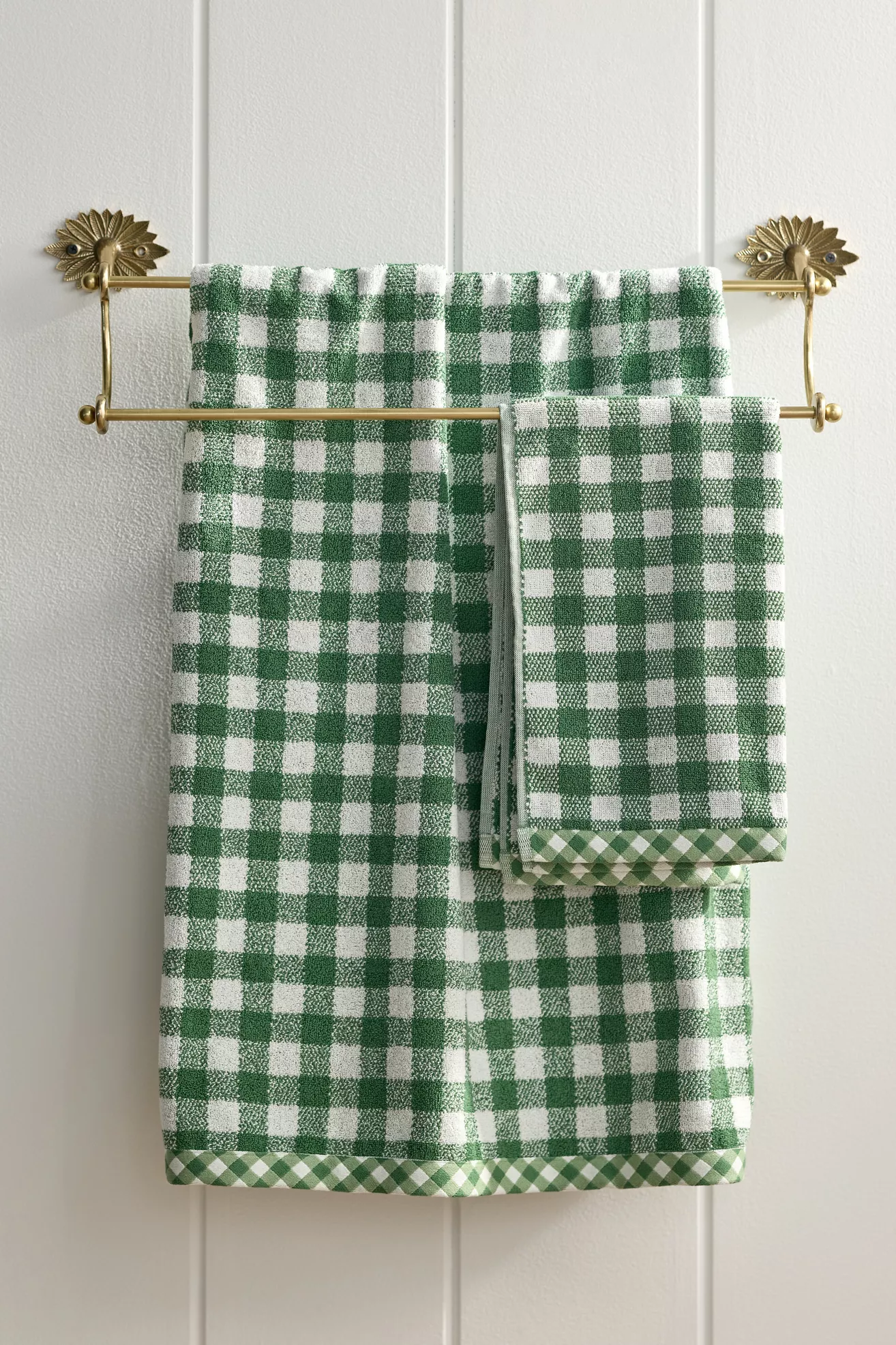 Gingham 100% Cotton Woven Towel Collection - thumbnail 4