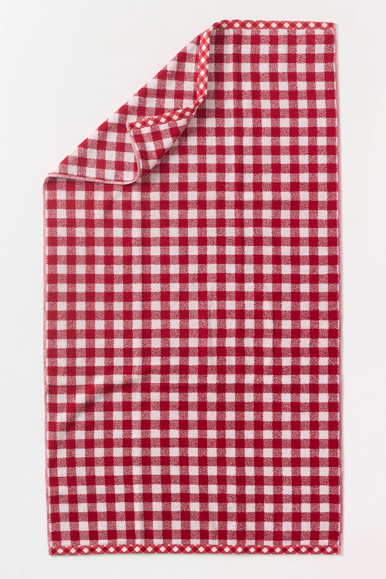 Gingham 100% Cotton Woven Towel Collection - thumbnail 2
