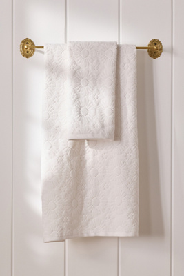 Anthropologie Benni Bath Towel Collection In White