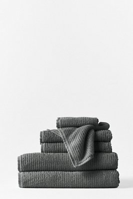 Temescal Organic Ribbed Towel Set