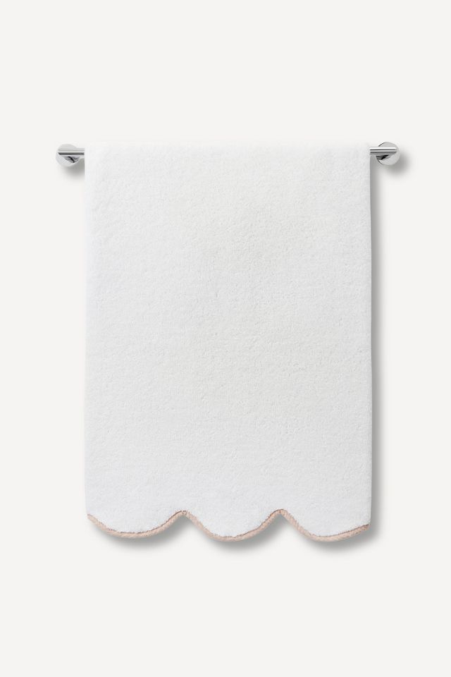 Kassatex Chairish Scallop Edge Bath Towel Collection #1