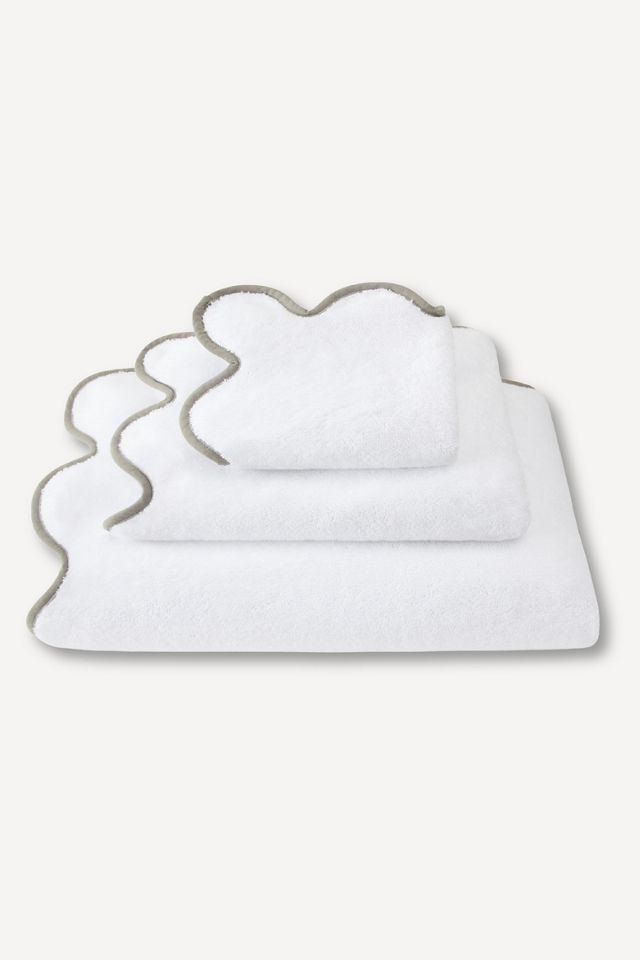Kassatex Chairish Scallop Edge Bath Towel Collection #3