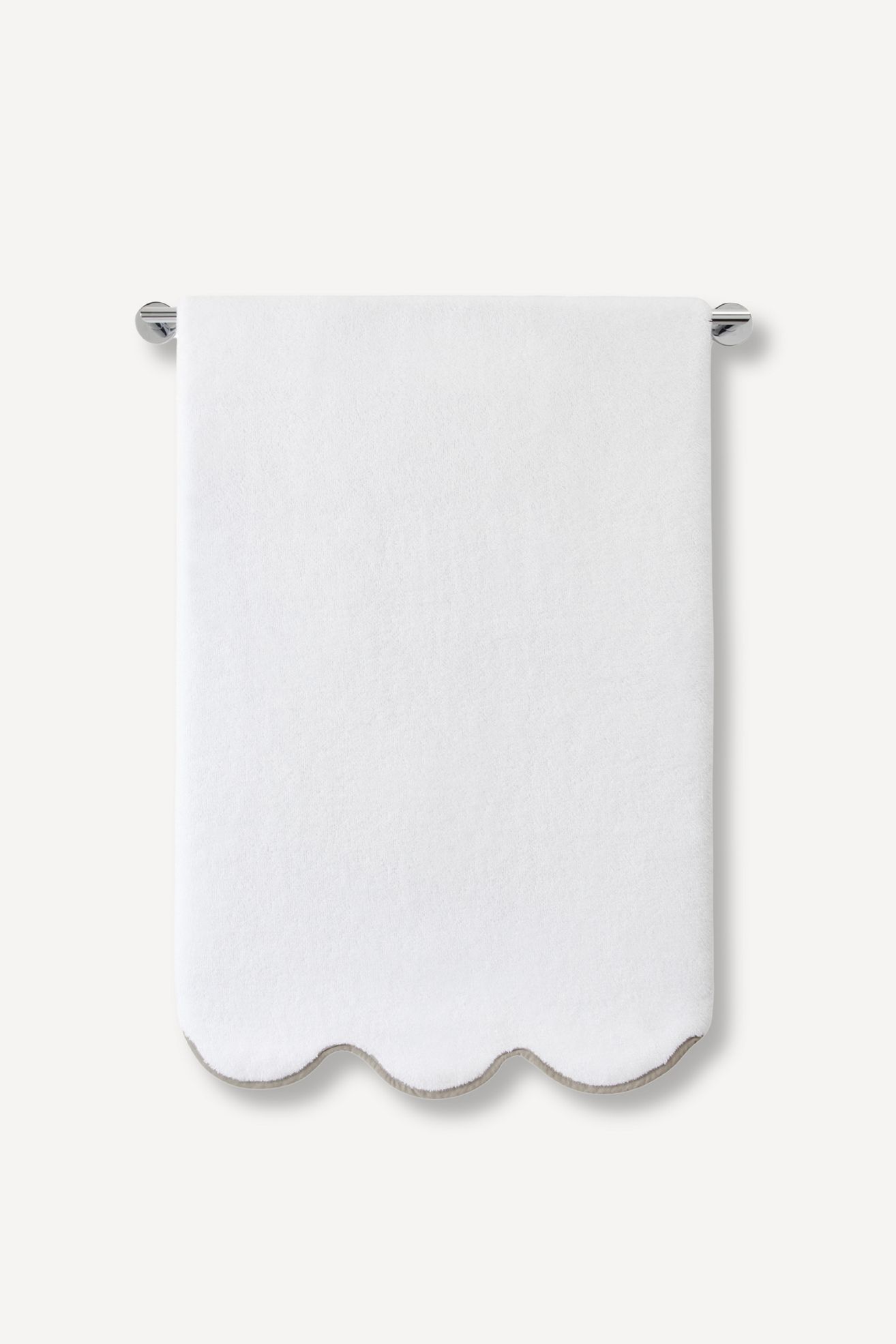 Kassatex Chairish Scallop Edge Bath Towel Collection - Moss, Bath Towel