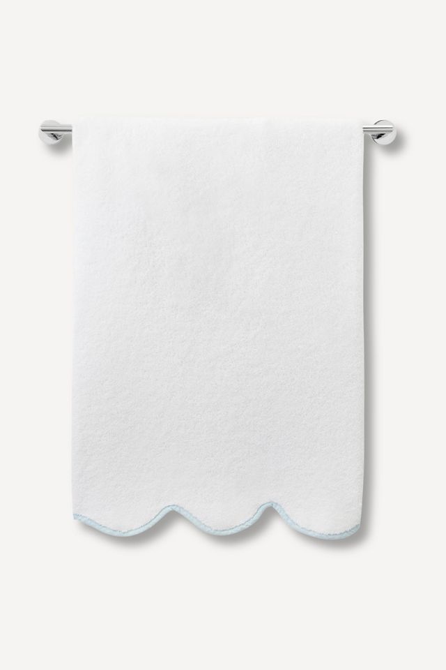 Kassatex Chairish Scallop Edge Bath Towel Collection | AnthroHome