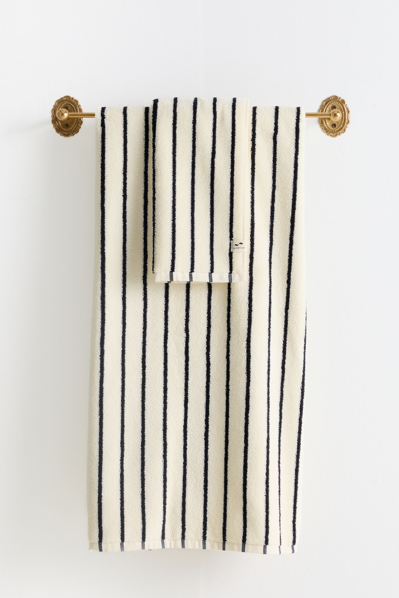 Slowtide Koko Plush Bath Towel Collection - Cream, Hand Towel