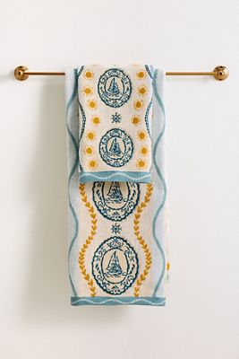 Maeve Manon Cotton Woven Sailboat Towel Collection