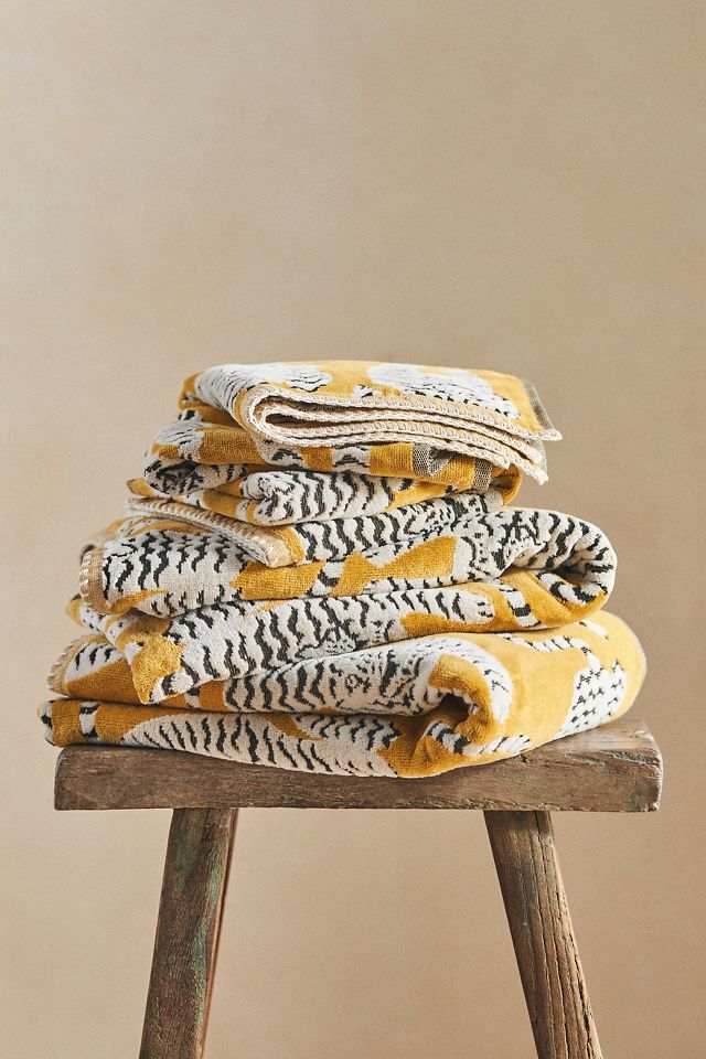 Isa Cotton Leopard Towel Collection AnthroLiving