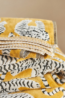 Anthropologie Isa Tiger Towel Collection