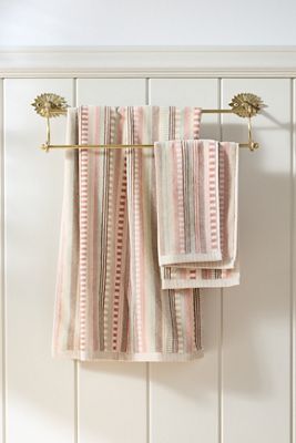 100% Cotton Mixed Stripe Woven Towel Collection
