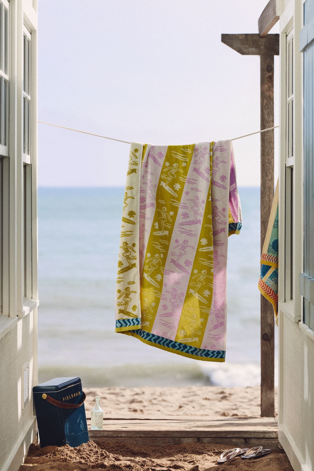 Gela Cotton Jacquard Beach Towel - Surfer, Beach Towel