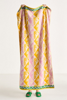 Anthropologie Gela Cotton Jacquard Beach Towel