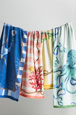 Nathalie Lété ナタリーレテ サービングプレート アンソロポロジー Nathalie Lete By The Sea Melamine Tray | AnthroHome