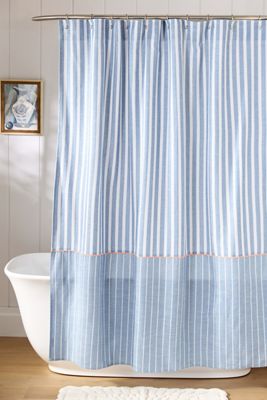 Livia Cotton Woven Shower Curtain