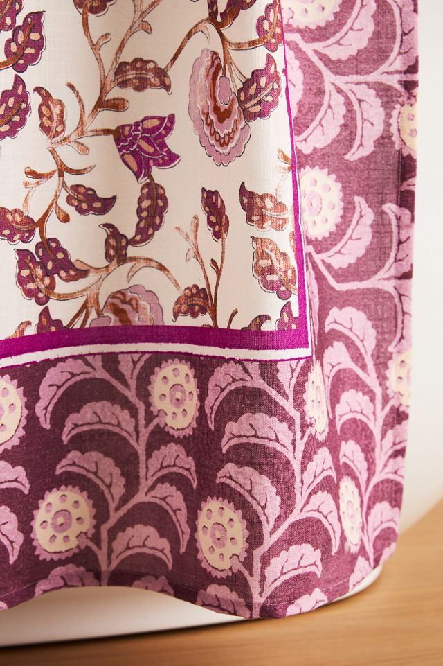 Zhana Cotton Printed Shower Curtain #1