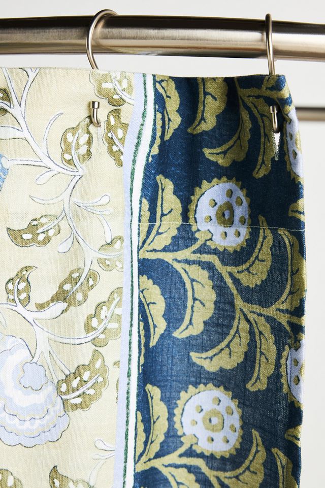 Zhana Cotton Printed Shower Curtain