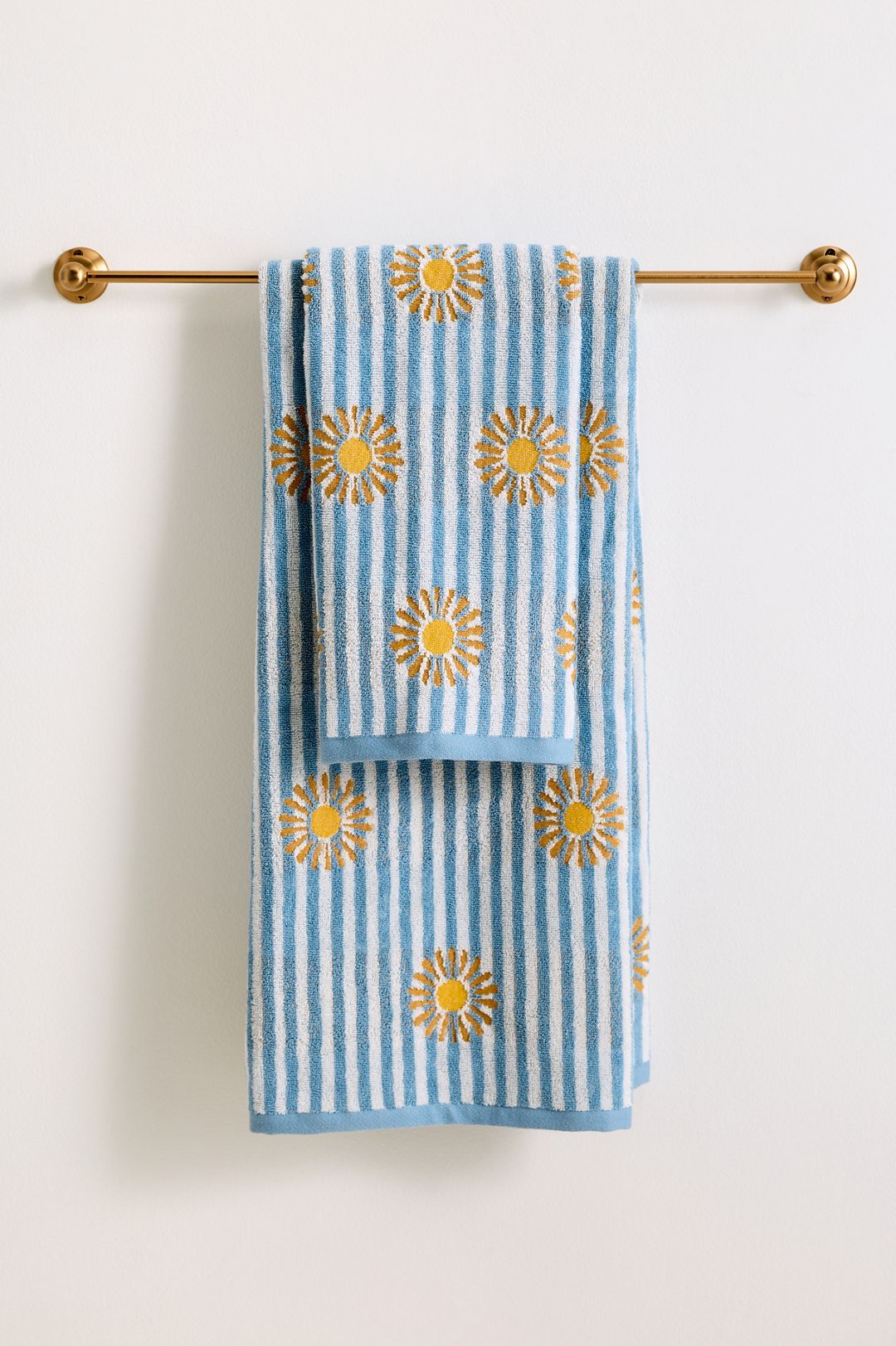 Icon Stripe Cotton Towel Collection - Sun, Bath Towel