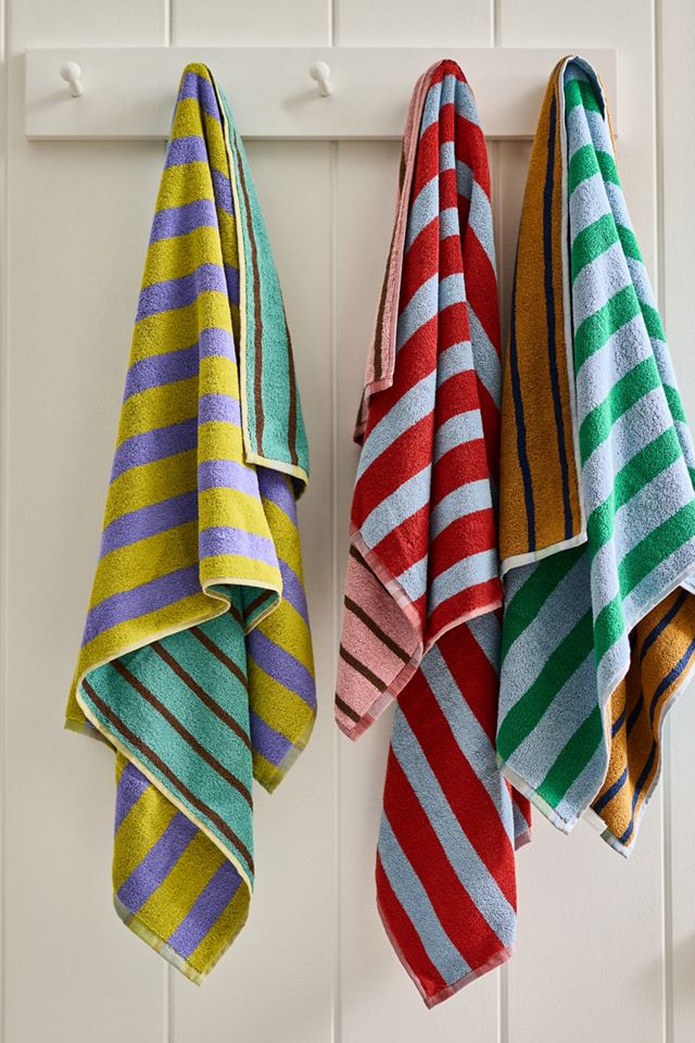 Cotton Reversible Stripe Towel Collection #2