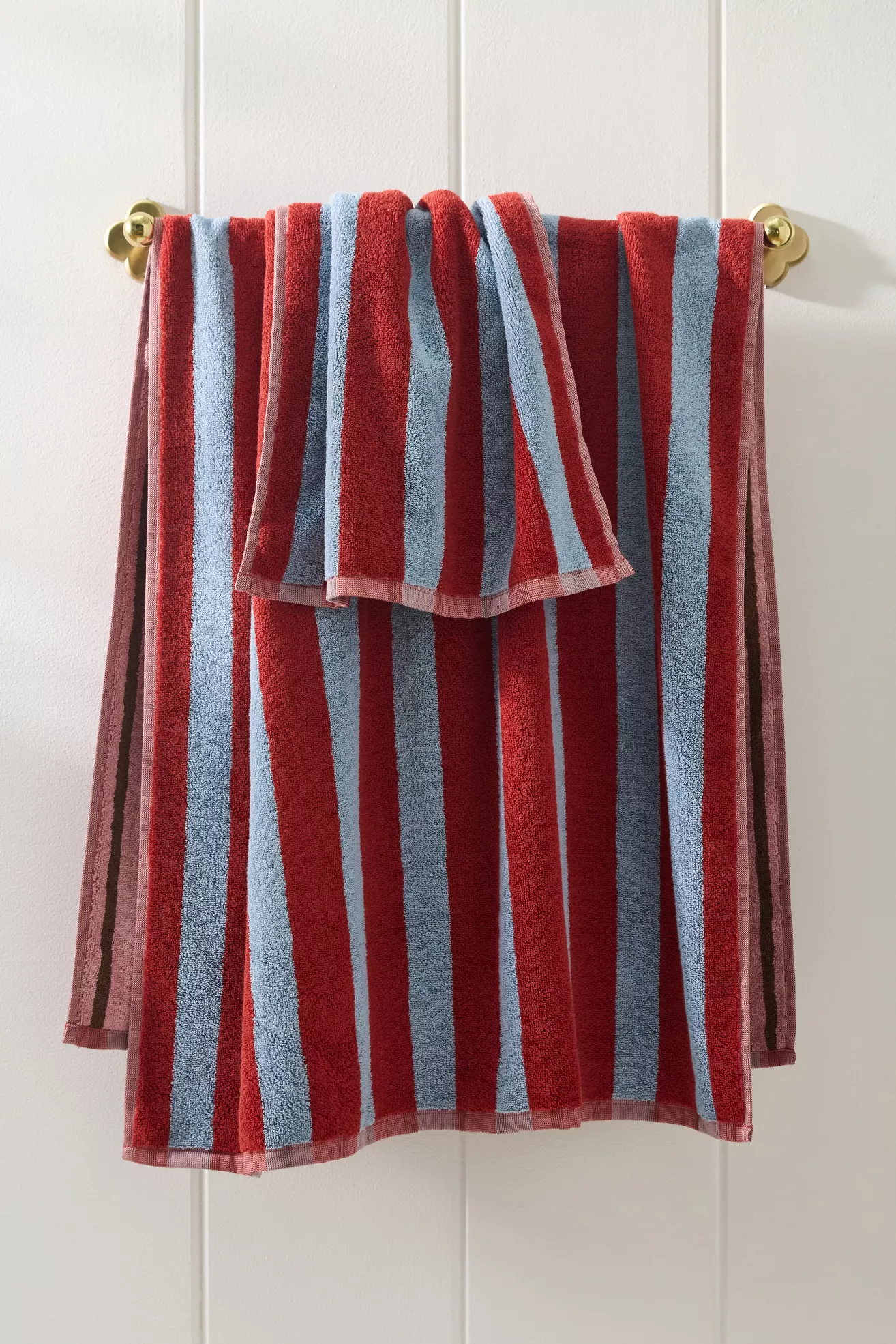 100% Cotton Reversible Stripe Towel Collection - thumbnail 5