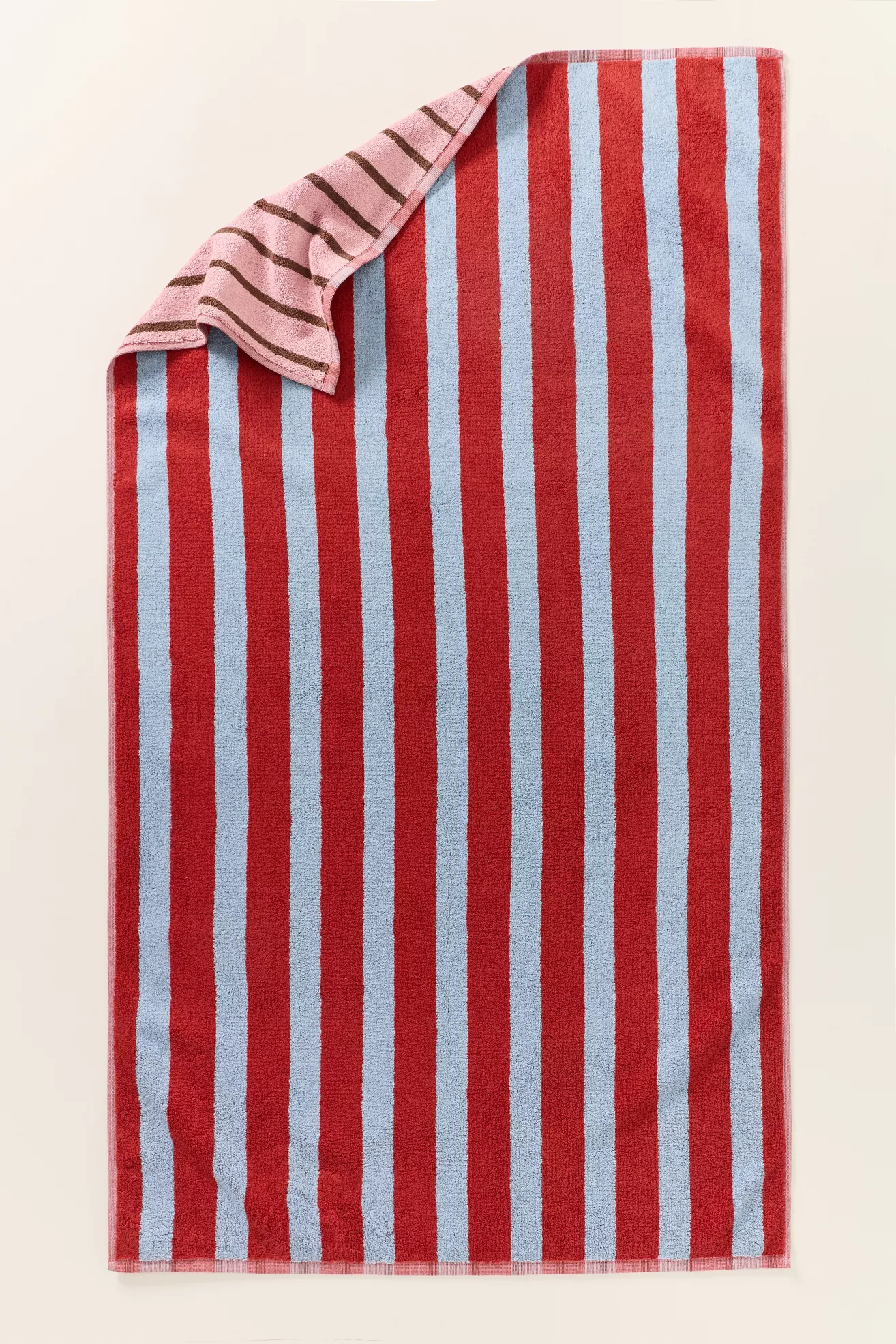 100% Cotton Reversible Stripe Towel Collection - thumbnail 6