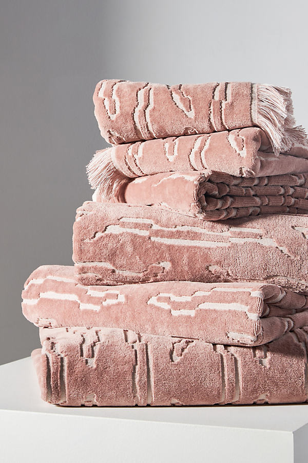Roseto Velour Bath Towel Collection