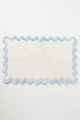 Maeve by Anthropologie Scalloped Cotton Bath Mat