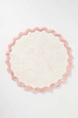 Maeve by Anthropologie Scalloped Cotton Bath Mat