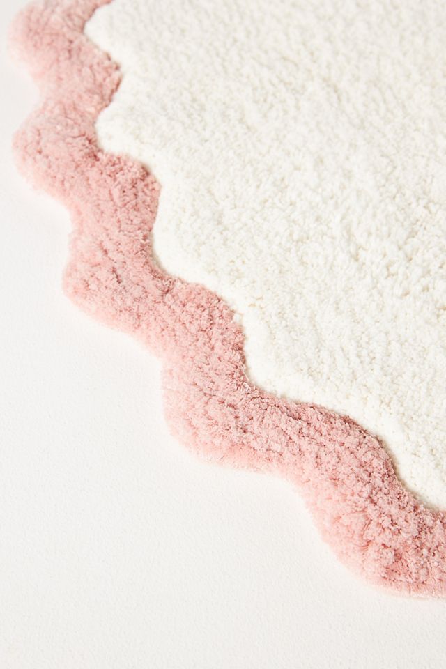 Maeve by Anthropologie Scalloped Cotton Bath Mat #2