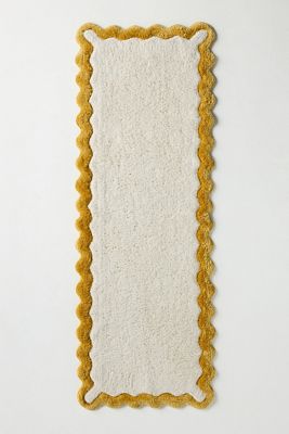 Maeve by Anthropologie Scalloped Cotton Bath Mat