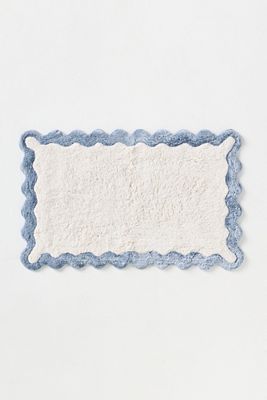 Ernestine Scalloped Bath Mat