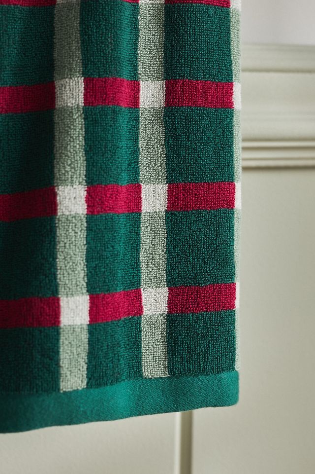 Harper Plaid Cotton Hand Towel #2
