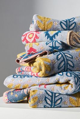 Velour bath shop towels