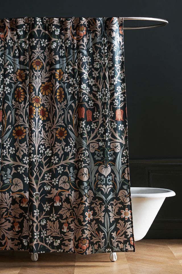 Anthropologie House of Hackney Printed Shower Curtain Blackthorn