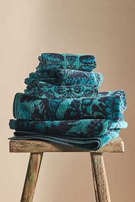 Anthropologie Tova Bath Towel Collection By  In Blue Size Hand Towel