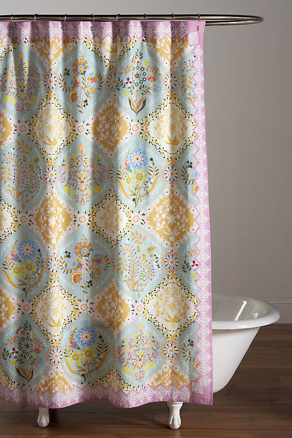 Theodora Organic Cotton Shower Curtain