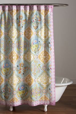 Nathalie Lete Organic Cotton Shower Curtain