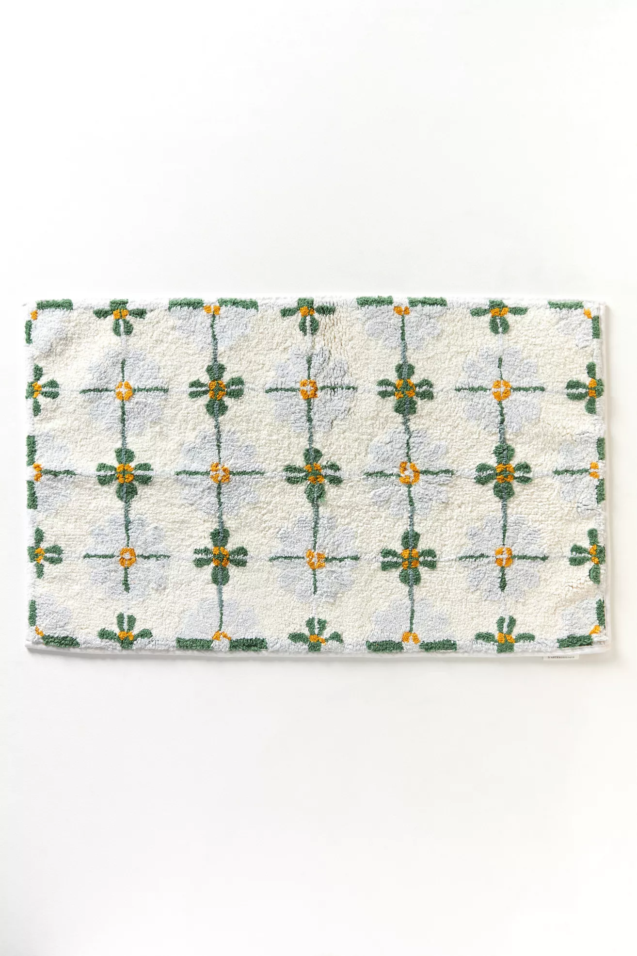 Daisy Tile Tufted Cotton Bath Mat - thumbnail 7