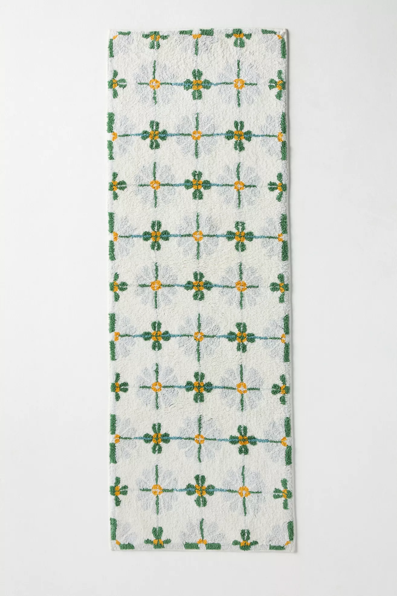 Daisy Tile Tufted Cotton Bath Mat - thumbnail 6