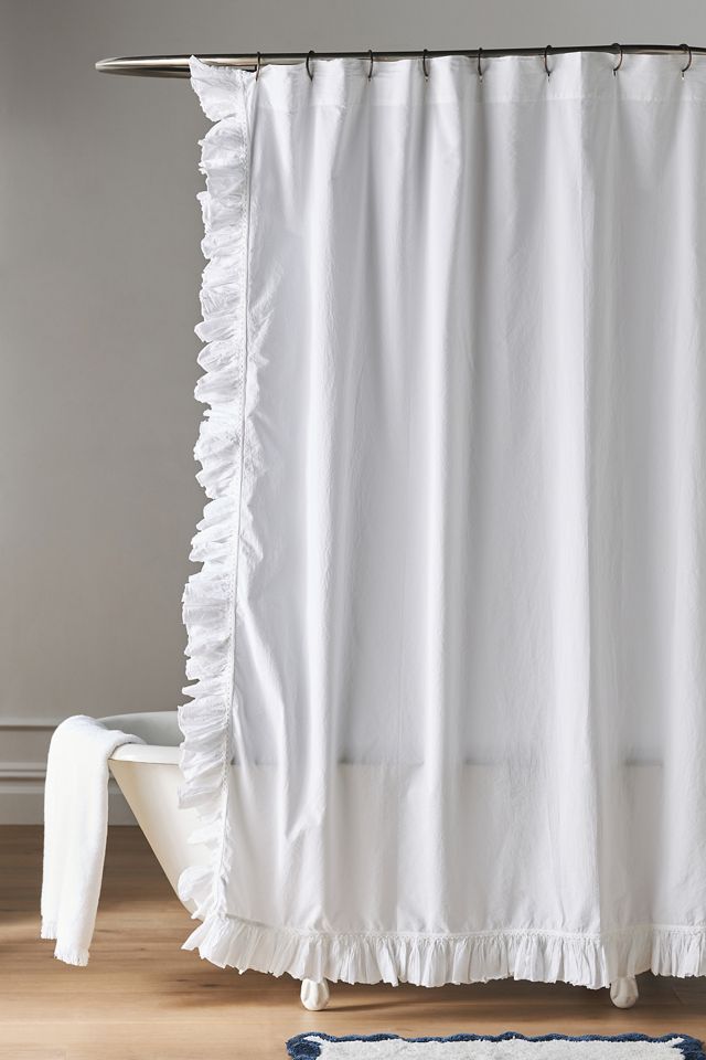 Ruffled Shower Curtain | Anthropologie