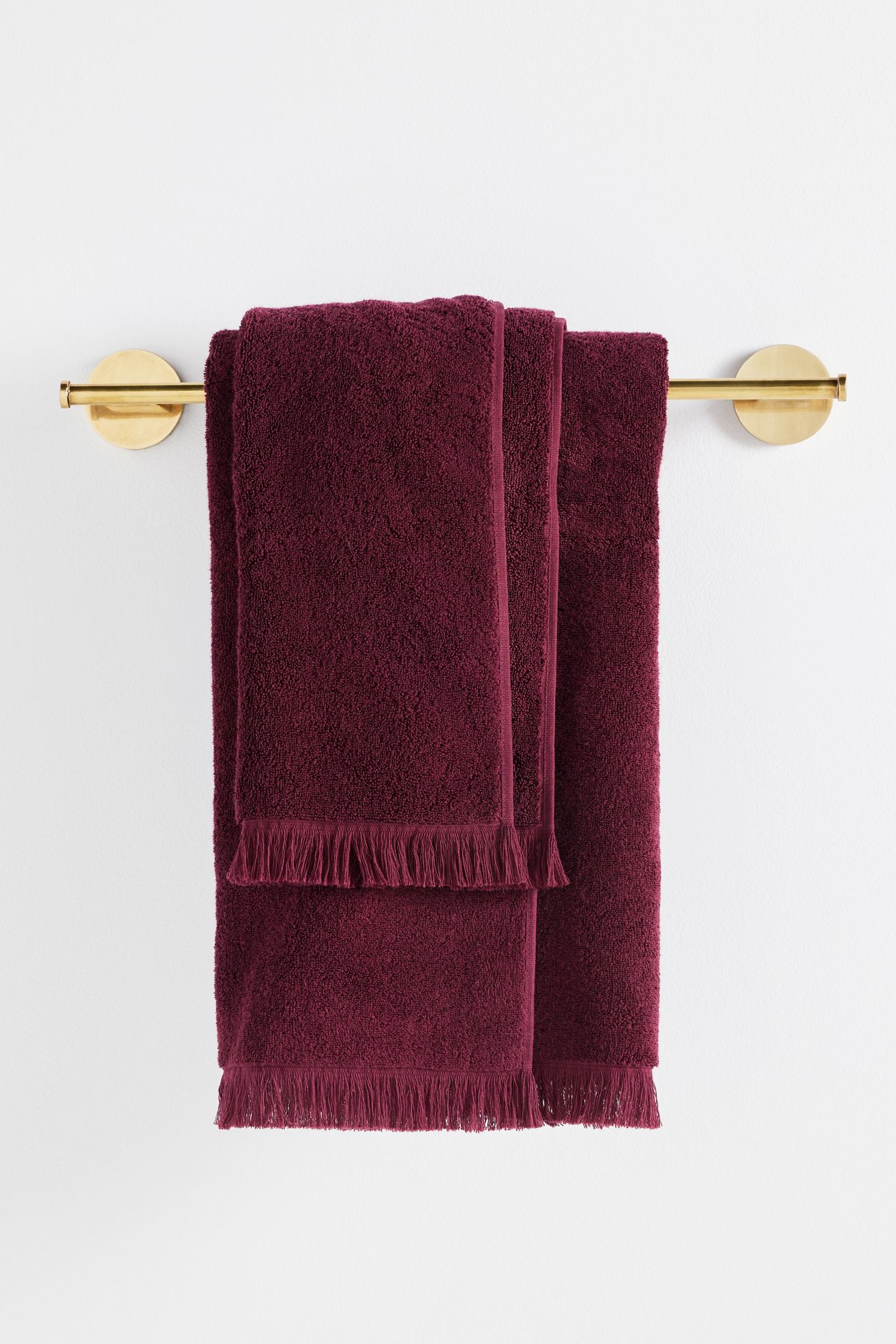 100% Turkish Cotton Towel Collection - Wine, Bath Towel