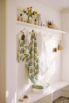 Handcarved Lotus Entryway Cabinet | AnthroHome