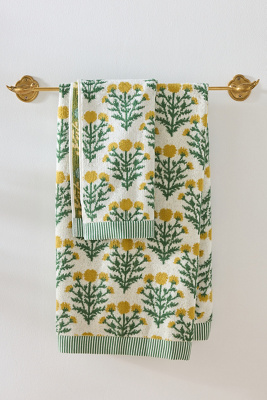 Eudora Cotton Towel Collection (Yellow, Hand Towel)