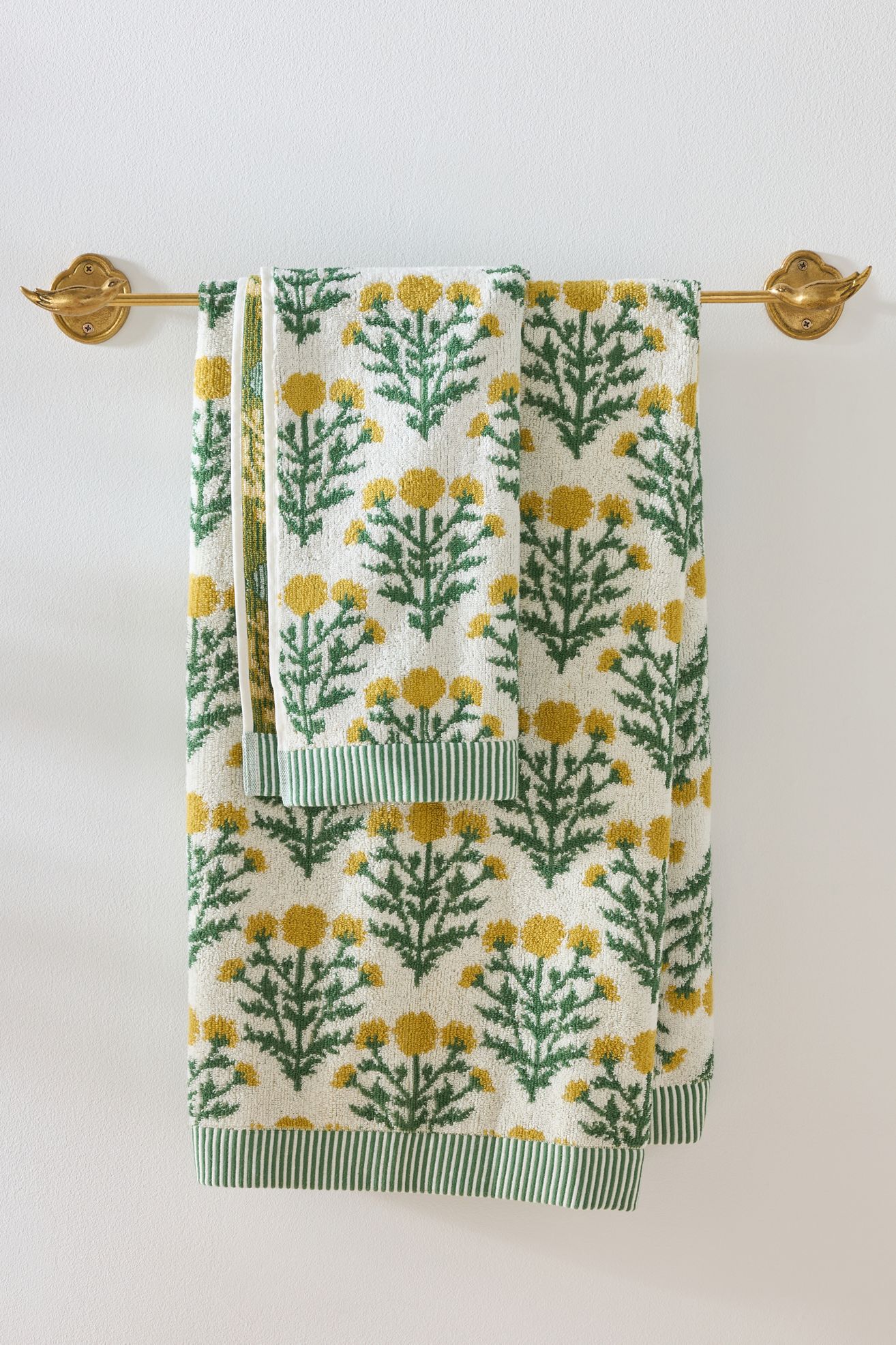 Eudora Cotton Towel Collection - Dark Yellow, Standard