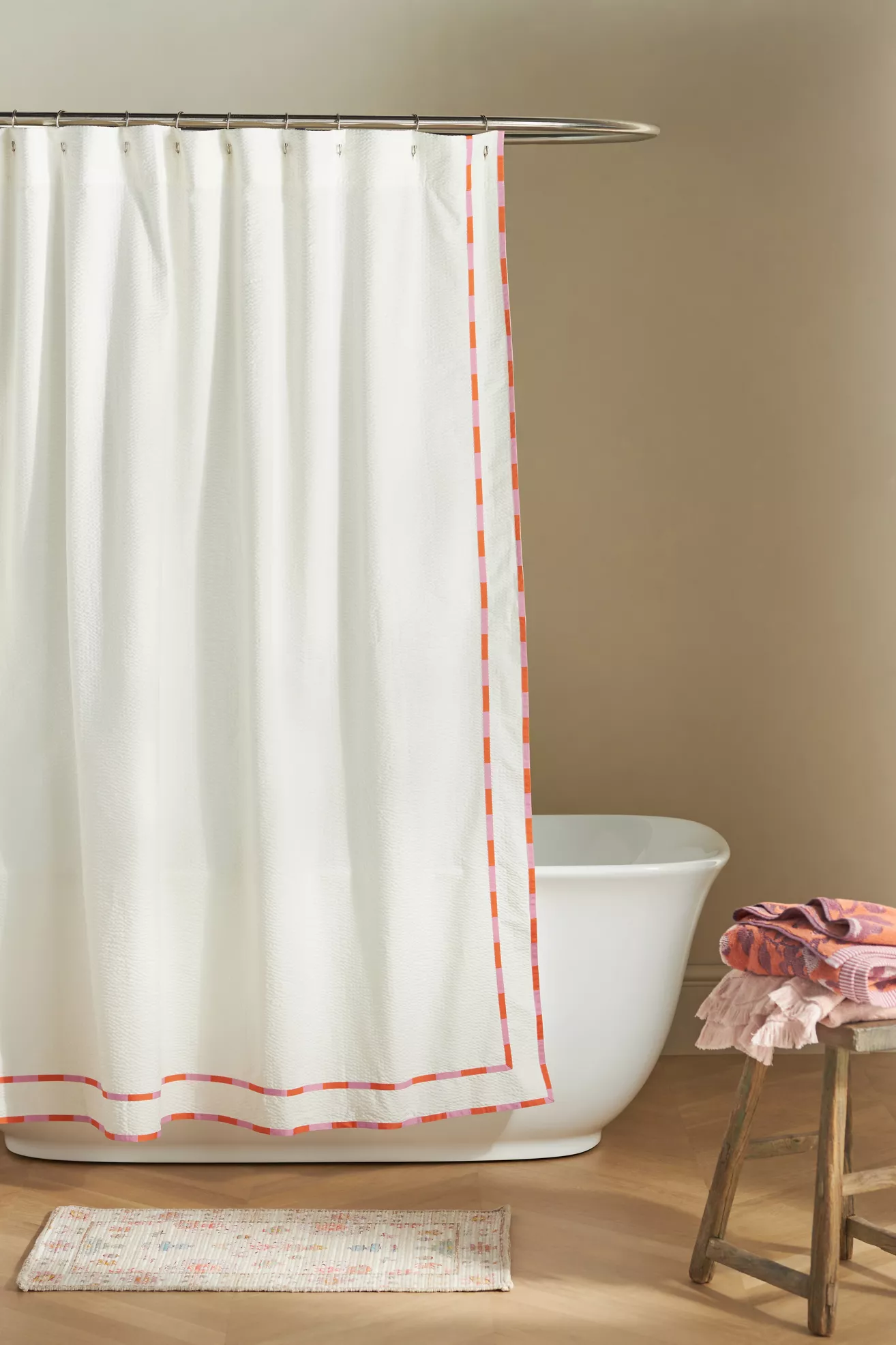 Malthe Cotton Printed Bath Mat - thumbnail 4