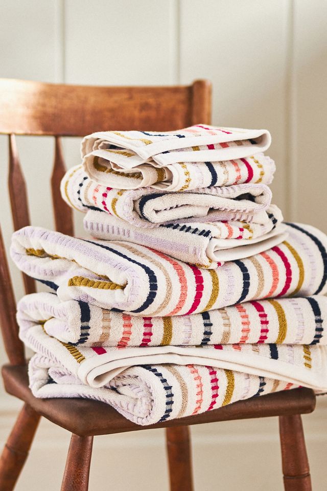 Andie Striped Cotton Bath Towel Collection #1
