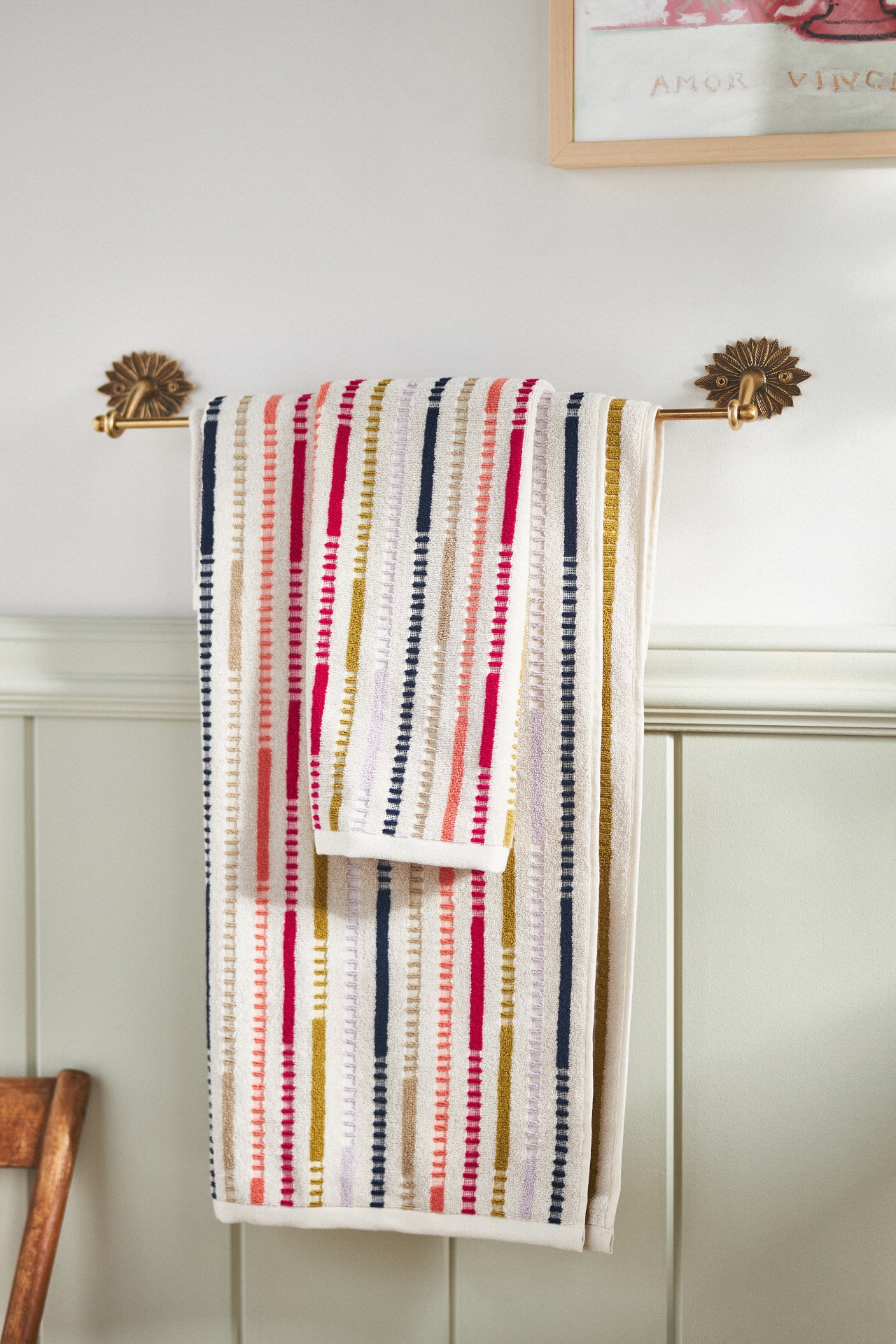 Andie Striped Cotton Bath Towel Collection