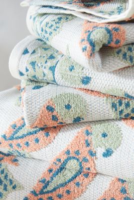 Anthropologie Manolo Bath Towel Collection