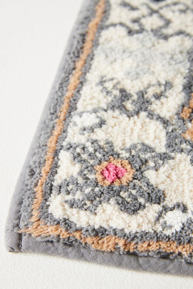 Octavia Tufted Cotton Leopard Bath Mat #1