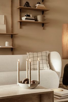 Ferm Living Calm Cotton-Linen Square Cushion